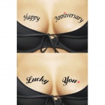SexShop - Tatuaże czasowe na dekolt - Ta-Ta-Toos Happy Anniversary & Lucky You - online