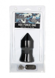 Ass Force One korek analny w kształcie pocisku - Ass Force One - czarny AIR22B