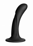 Dildo Silikonowe Czarne 1015-45-BX - G-Spot Silicone do Strap-on - Black 