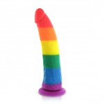 SexShop - Dildo w kolorze tęczy - Pride Dildo Silicone Rainbow Dildo  - online