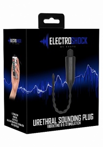 ELEKTROSTYMULACJA cewki moczowej  - Electro shock - Urethral Sounding Plug - Black