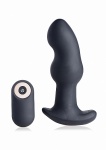 Gyro I 10X zdalnie sterowany stymulator prostaty – Czarny AG277 - Gyro I 10X Curved Rimming Plug with RC - Black