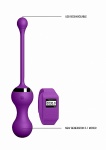 KULKI do ćwiczenia mięśni Kegla + MONITOR ZEGAREK - Kegel Egg - Purple