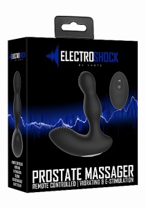 Masażer prostaty EKEKTROSTYMULACJA wibrujący - Electro Shock - Prostate Massager - Black