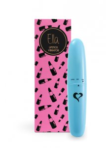 Sexshop - FeelzToys Ella Lipstick Vibrator  Niebieski - Nieduży wibrator jak szminka - online
