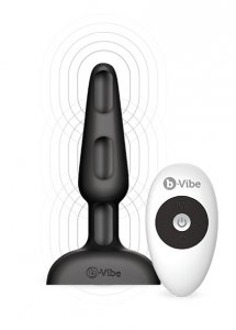 Sexshop - B-Vibe Trio Remote Control Plug  Czarny - Plug analny 3 silniczki ze sterowaniem bezprzewodowym - online