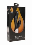 PODGRZEWANY wibrator STYMULACJA łechtaczki Passion - Passion - Rechargeable Heating G-Spot RabbitÂ VibratorÂ  - Black