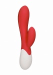 PODGRZEWANY wibrator STYMULACJA łechtaczki Passion - Passion - Rechargeable Heating G-Spot RabbitÂ VibratorÂ  - Red
