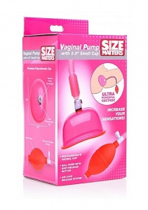 Pompka do pochwy z małym kubkiem 3,8 cala - Vaginal Pump with 3.8 Inch Small Cup - Pink