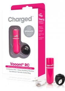 Sexshop - The Screaming O Charged Remote Control Vooom Bullet  Różowy - Potężny mini wibrator ze zdalnym sterowaniem - online