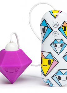 Sexshop - Tokidoki Silicone Purple Diamond Clitoral Vibrator  - Symulator łechtaczki kolorowy - online