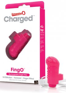 Sexshop - The Screaming O Charged FingO Finger Vibe  Różowy - Wibrator na palec - online