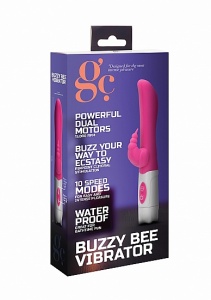 Wibrator ze stymulatorem łechtaczki - Buzzy Bee Vibrator - Pink
