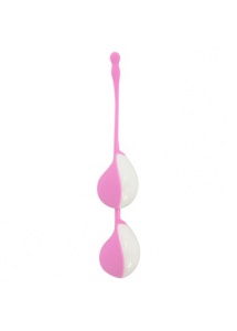 SexShop - Wibrujące dwukolorowe kulki stymulujące Vibe Therapy – Terah Pink  różowo białe - online