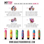 SexShop - Własnoręcznie robiony wibrator MyToy - Vibrator Kit niebieski i różowy - online