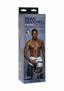 Penis Realistyczny 10" - Isiah Maxwell - 10 Inch Ultraskyn Cock - Brązowy 8160-11-BX
