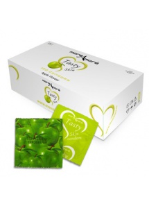 SexShop - Jabłkowe prezerwatywy MoreAmore Condom Tasty Skin Apple 50 sztuk - online