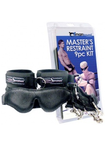 SexShop - Manbound Master's Restraint Kit – Zestaw SM dla mężczyzn kajdanki i więzy - online