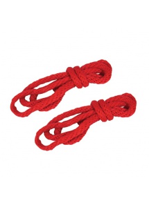 SexShop - S&M Silky Robe Kit – Jedwabne sznury do wiązania czerwone - online