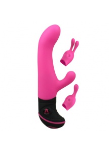SexShop - Wibrator z króliczkiem - Adrien Lastic Butch Cassidy Vibrator Pink - online