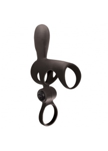 SexShop - Podwójny pierścień wibrujący na penisa - Adrien Lastic Spartacus Black - online