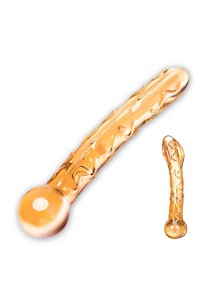 SexShop - Dildo szklane - Glas Orange Tickler Glass Dildo - online