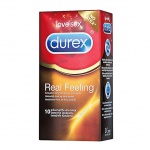 SexShop - Prezerwatywy nielateksowe - Durex Real Feeling Condoms 10 szt - online