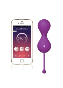 SexShop - Sterowany aplikacją trenażer mięśni Kegla - Magic Motion Smart Kegel Ball Twins Purple - online