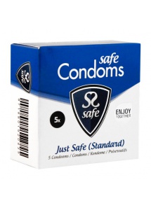 SexShop - Prezerwatywy klasyczne - Safe Just Safe Condoms 5szt - online