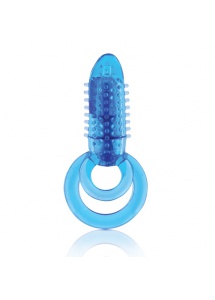SexShop - Pierścień erekcyjny ze stymulatorem - The Screaming O DoubleO 8 Blue  - online