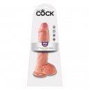 Sexshop - King Cock Cock 10 Inch with Balls Flesh - Dildo realistyczne z przyssawką - 25 cm - online