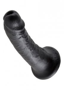 Sexshop - King Cock Cock 6 Inch Czarny - Dildo realistyczne z przyssawką - 15 cm - online