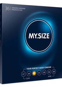 Sexshop - My Size Natural Latex Condom 53mm 36szt - Dopasowane prezerwatywy - online