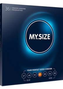 Sexshop - My Size Natural Latex Condom 57mm 36szt - Dopasowane prezerwatywy - online