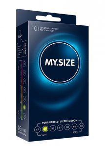 Sexshop - My Size Natural Latex Condom 49mm 10szt - Dopasowane prezerwatywy - online