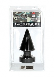 Gigantyczny korek analny Crack Attack -  AIR12B - Giant Crack Attack - Black