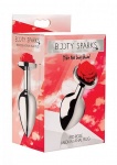 Korek analny Czerwona róża - Red Rose Butt Plug - Średni AF634-MEDIUM