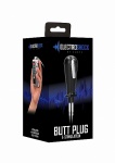 KOREK ANALNY Z ELEKTROSTYMULACJĄ - E-Stim Butt Plug - Black