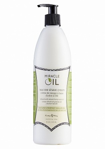 Krem do golenia Miracle Oil Tea Tree - Drzewo Herbaciane 16oz / 473ml - MOSK016 - Miracle Oil Tea Tree Shave Cream - 16oz / 473ml