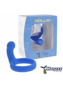 SexShop - Najlepszy pierścień erekcyjny ManzzzToys - Rollie Blue - online