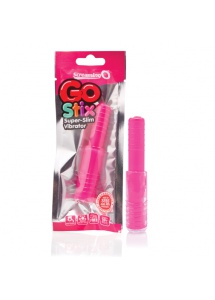 SexShop - Miniaturowy wibrator z nakładką - The Screaming O GO Stix Vibe Strawberry  - online
