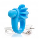 Sexshop - The Screaming O Charged Skooch Ring  Niebieski - Mocny pierścień wibrujący na penisa - online