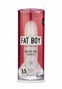 Nakładka  Fat Boy Micro Ribbed 5,5 cala - Fat Boy Micro Ribbed Sheath 5.5" - Clear CS-25