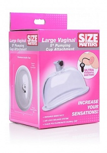 Nasadka do pompowania pochwy - Large Vaginal 5 Inch Pumping Cup Attachment - Transparent