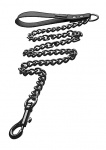 Obroża ze smyczą łańcuchem BDSM TF2775 - Gun Metal Leash