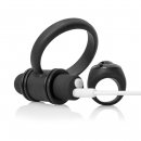 Sexshop - The Screaming O Charged Remote Control Bullet and Ring for Him  Czarny - Pierścień erekcyjny do stymulacji krocza, z pilotem - online