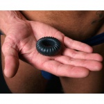 SexShop - Pierścień na penisa - Perfect Fit Ribbed Ring czarny - online