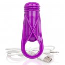 Sexshop - The Screaming O Charged Oyeah Plus Ring  Fioletowy - Pierścień wibrujący na penisa - online