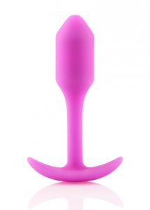 Sexshop - B-Vibe Snug Plug 1 Różowy - Plug analny z obciążnikiem - online