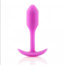 Sexshop - B-Vibe Snug Plug 1 Różowy - Plug analny z obciążnikiem - online